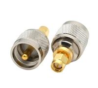 1PC UHF Female To SMA Adapter RF Coaxial To Male Connector SO239(SMAJ-UHFJ x1)