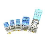 1PC UKK80A 125A 160A 250A 500A Terminal Block 1 in many Out Din Rail Distribution Box Universal Electric Wire Connector Heavy(UKK80A)