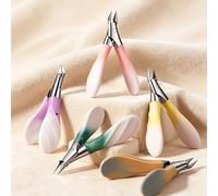 1PC Ultra Point Nail Clipper Dual Color Sharp Tip Stainless Steel for Manicure Pedicure Adult Fingernail Toenail Two-Color