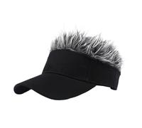 1pc Unisex Spiked Hairs Wig Hat With Wigs Outdoor Sunshade Baseball Cap Sunhat Fancy Performance Casual Hip-Hop Dance Visor For Cosplay(Gray)