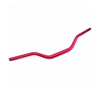 1PC Universal 28mm Motorcycle Handlebar CNC Aluminum Alloy Scooter Handle Bar Steering Wheel Handle Bar Motorbike Mid Handlebars(Red)
