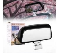 1PC Universal Adjustable Car Auxiliary Mirrors Wide Angle Mirrors Black Plastic Housing Auxiliary Blind Spot Mirror for Vehicle SUV Truck [Fits Car Mirror Frame Thickness Less Than 0.8CM ONLY]
