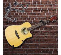 1Pc Universal Guitar Bass Wall Hanger Safety Hook Slatwall Black for Guitar