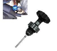 1pc Universal Oil Dipstick Cap Plug Compatible With Scooter Motorcycle Engine Crankcase Oil Level Gauge Filler Cap Replacement Compatible with Various Engine Models(Black)