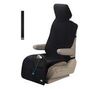 1PC Upgraded Widened Neoprene Seat Cover Towel for Dog and Kid, Waterproof Car Seat Protectors Non-Slip with 3 Buckle Straps and Front Storage Pocket, Universal Seat Covers for Cars Van Truck SUV