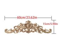 1pc Upright Unpainted Woodcarving Decal Corner Strip Applique Frame Home Furniture Wall Cabinet Door Decor