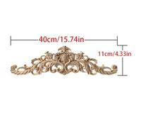 1pc Upright Unpainted Woodcarving Decal Corner Strip Applique Frame Home Furniture Wall Cabinet Door Decor