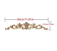 1pc Upright Unpainted Woodcarving Decal Corner Strip Applique Frame Home Furniture Wall Cabinet Door Decor