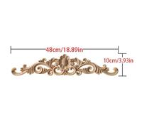 1pc Upright Unpainted Woodcarving Decal Corner Strip Applique Frame Home Furniture Wall Cabinet Door Decor