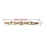 1pc Upright Unpainted Woodcarving Decal Corner Strip Applique Frame Home Furniture Wall Cabinet Door Decor