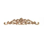 1pc Upright Unpainted Woodcarving Decal Corner Strip Applique Frame Home Furniture Wall Cabinet Door Decor