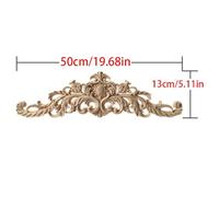 1pc Upright Unpainted Woodcarving Decal Corner Strip Applique Frame Home Furniture Wall Cabinet Door Decor
