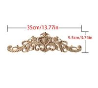 1pc Upright Unpainted Woodcarving Decal Corner Strip Applique Frame Home Furniture Wall Cabinet Door Decor
