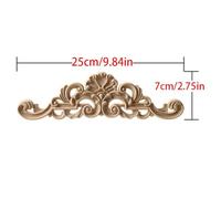 1pc Upright Unpainted Woodcarving Decal Corner Strip Applique Frame Home Furniture Wall Cabinet Door Decor