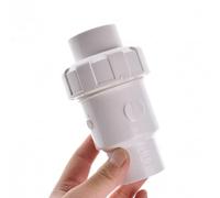 1pc UPVC Ball Check Valve - 20mm to 110mm One Way Revert Flap Valve for Garden Irrigation and Water Pipe Connection(32mm)