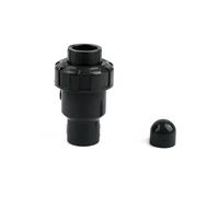 1pc UPVC Transparent Check Valve for Aquariums and Garden Irrigation -PVC Pipe Connector, Durable and Eco-Friendly(Dark Gray,ID40mm)