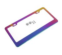 1PC US Standard License Plate Frame - Heavy Duty Metal License Plate Cover Holder with Anti-Theft Screws | Universal Fit for All Cars(A2)