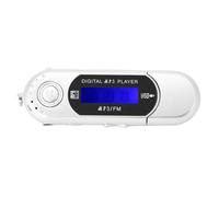 1PC USB 2.0 Digital MP3 Music Player Portable LCD Screen Support 32GB TF Card and FM Radio,Use 20 Hours,Silver
