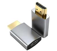 1PC USB-C to HDMI Adapter HD 3.1 Adapter 4k@30Hz USB C Female HDMI Male Adapter USB-C Ports Computer Expansion Gaming Modes Video Transmission Suitable for iPhone 15 16 17 Laptop iPad Macbook