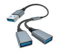 1pc USB Splitter 2 Port,Double USBAdapter USBDouble Adapter,usb a splitter 2 port,1 In 2 Out Dual Extender Hub,usb A splitter Compatible with Laptop Mac Car PS4 PS5 for Flash Drive etc