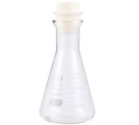 1pc Vacuum Flask Test Tubes with Lids Erlenmeyer Flask 250ml Graduated Flask Erlenmeyer Flask with Stopper Measuring Flask White Outfits Conical Flask Glass Clothing