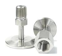 1PC Vacuum KF/NW 40 to 1/8" NPT Male SUS316L Stainless Steel Pipe Fitting Connector Coupler Adapter