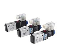 1pc Valve 3V210-08 3V210-06-NC/NO Two Position Three Normally Closed Normally Open External Pilot 1/4 1/8 inch DC24V(Grey)