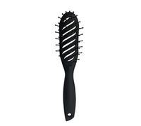 1PC Vented Detangling Brush Quick Drying Hair Curved Comb Anti Static Hair Styling Tool Pro Massage Comb For Long Thick Curly Hair (Black)
