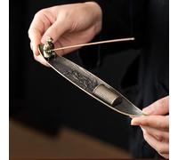 1PC Vintage Bronze Fisherman Incense Holder, Chinese Style Fishing Old Man Incense Stick Burner, Aromatherapy Accessory for Meditation, Yoga & Home Decor, Perfect Zen Gift for Mindfulness Seekers