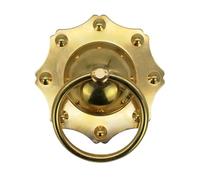 1pc Vintage Solid Wood Courtyard Brass Door Handle Glass Knock Pull Ring Knocker for Gothic Home Decoration(10)