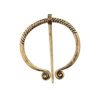 1PC Vintage Viking Brooch Medieval Cloak Pin Clothes Fasteners Cloak Pin Classic Apron Buckle Clasp Perfect For Families(Golden)