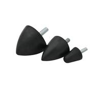 1pc VP-type Rubber Shock Absorber, Conical Buffer Spacer, Diameter 45mm, Length 30mm, M8 Male Thread, 45x30-M8x23mm