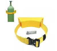 1pc Wall Mounted Oxygen Cylinder Bracket with Adjustable Straps for Safe Storage and Transport(Yellow,5m)