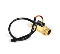 1Pc Water Flow Sensor Switch G1/2" Copper Hall Effect Liquid Switch Flowmeter Meter 1-30L/min for Water Heaters Water Flow Measurement Device