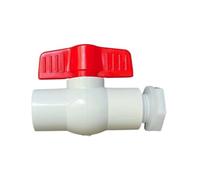 1Pc Water Tank Valve Drain Switch Hose Connector Flow Regulation G1/2 Inch DN15 Thread Plastic Garden Irrigation Poultry Farming(12mm Valve 1pc)