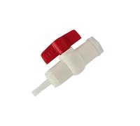 1Pc Water Tank Valve Drain Switch Hose Connector Flow Regulation G1/2 inch DN15 Thread Plastic Garden Irrigation Poultry Farming(4mm Valve 1pc)