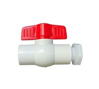 1Pc Water Tank Valve Drain Switch Hose Connector Flow Regulation G1/2 Inch DN15 Thread Plastic Garden Irrigation Poultry Farming(20mm Valve 1pc)
