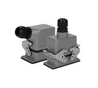 1pc Waterproof Aviation Connector HDC-HE with 6/10/16/24/32/48 Pins for Industrial Automation(32 Core Side Entry)