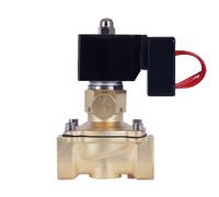 1pc Waterproof Brass Electric Solenoid Valve with Manual Switch for AC220V & DC24V Applications(Dn40 ORDINARY-24VDC)