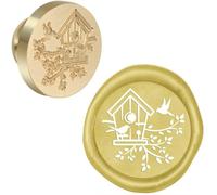 1pc Wax Seal Stamps Adorable Bunny Squirrel Hedgehog with Grass Butterfly Bee Vivid Animals 25mm Removable Head DIY Card Crafts-18