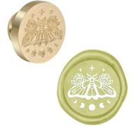 1pc Wax Seal Stamps Adorable Bunny Squirrel Hedgehog with Grass Butterfly Bee Vivid Animals 25mm Removable Head DIY Card Crafts-1