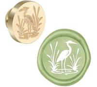 1pc Wax Seal Stamps Adorable Bunny Squirrel Hedgehog with Grass Butterfly Bee Vivid Animals 25mm Removable Head DIY Card Crafts-19