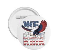 1pc We Are All Charlie Kirk Pins And Memorial Rest In Peace Hero Charlie 1993-2025 Button Round Badges Chest Brooch Decoration