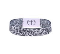 1PC Wearable Bible Verses Wristbands With NFC Elastic Bible Bracelet Waterproof Smart Sensor Religious Bracelets Jewelry Gifts for Women Men