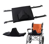 1PC Wheelchair Cushion For Seniors Soft Positioning Hip Pommel Wedge Cushion Breathable with Safety Strap & Dual Zipper Supportive Comfortable Washable Sponge Wedge (Black).