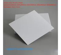 1PC White Color Acrylic Sheet Plastic Board for Advertising DIY Scrafts Customize LED Screen Cover Thickness 2mm 3mm(100X100X2MM)