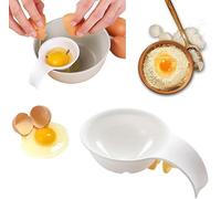 1pc White Egg White Yolk Separator,Egg Separator for Raw Eggs,Bowl-Clip and Yolk Separator Strainer for Baking Cakes,Kitchen Gadget Cooking Specialty Tools and Gadgets