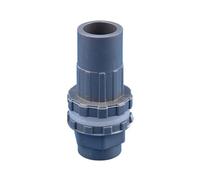1pc White/Grey PVC Aquarium Drain Joint 16/20/25/32/40/50mm, Overflow Water Supply Tube Parts for Fish Tank(Grey,16mm)