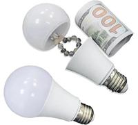 1Pc White Light Bulb Safe Box Secret Light Bulb, Storage Realistic Light Bulb Decoy Hiding, Safe-Hidden Compartment, Light Bulb Diversion, Hidden Safes Products Safes