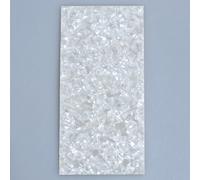 1pc White Pearl Celluloid Guitar Head Veneer Shell 1.5mm Thick,7.83"x 3.85"